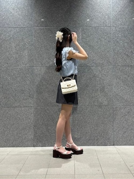 「CHARLES & KEITH（チャールズ & キース）のアイテム」を使った、CHARLES & KEITHさん（レディース・160cm）の夏コーディネート