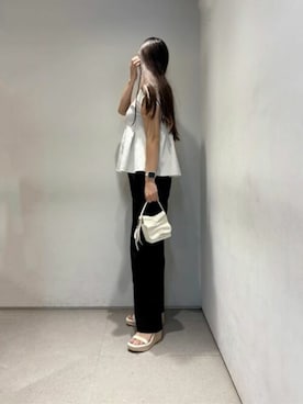 「CHARLES & KEITH（チャールズ & キース）のアイテム」を使った、CHARLES & KEITHさん（レディース・160cm）の夏コーディネート