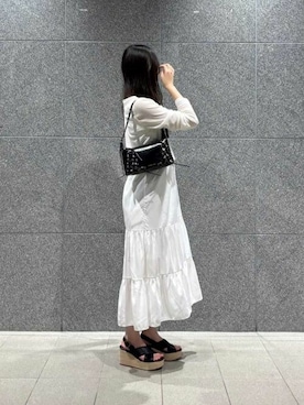 「CHARLES & KEITH（チャールズ & キース）のアイテム」を使った、CHARLES & KEITHさん（レディース・160cm）の夏コーディネート