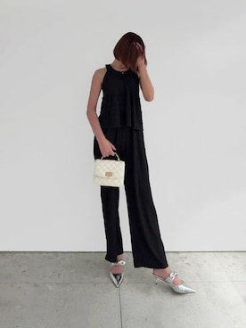 「CHARLES & KEITH（チャールズ & キース）のアイテム」を使った、CHARLES & KEITHさん（レディース・160cm）の夏コーディネート