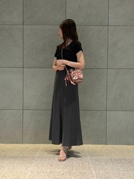 「CHARLES & KEITH（チャールズ & キース）のアイテム」を使った、CHARLES & KEITHさん（レディース・160cm）の夏コーディネート