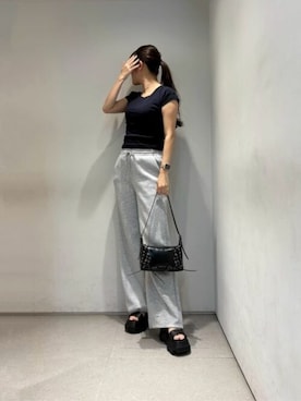 「CHARLES & KEITH（チャールズ & キース）のアイテム」を使った、CHARLES & KEITHさん（レディース・160cm）の夏コーディネート