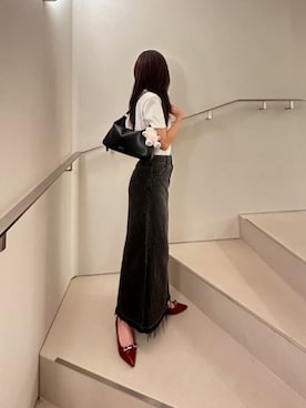 「アイテム（キーケース/キーアクセサリー）」を使った、CHARLES & KEITHさん（レディース・160cm）の夏コーディネート