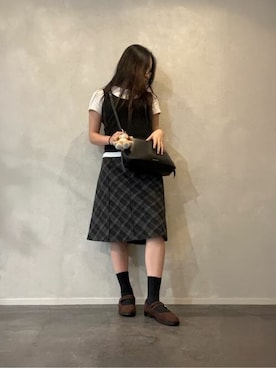 「アイテム（キーケース/キーアクセサリー）」を使った、CHARLES & KEITHさん（レディース・160cm）の夏コーディネート