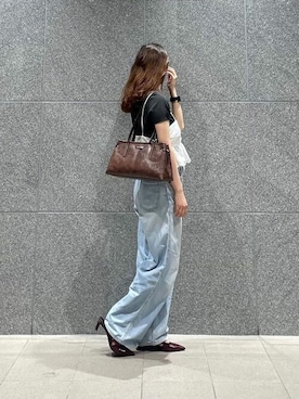 「アイテム（パンプス）」を使った、CHARLES & KEITHさん（レディース・160cm）の夏コーディネート