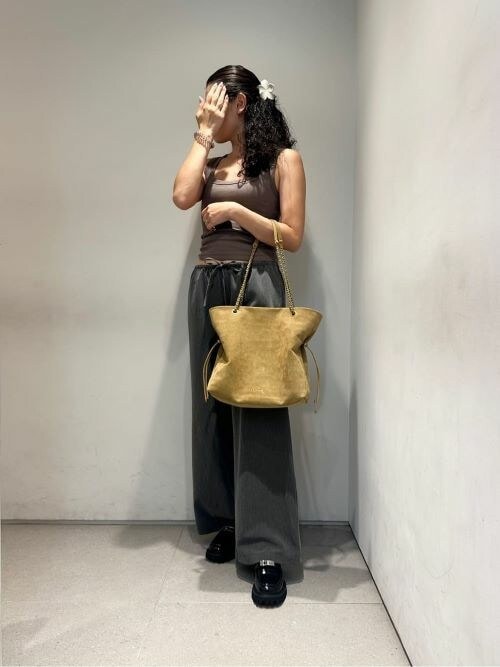 Arya アリア リサイクルスエードブレイドストラップダブルハンドル