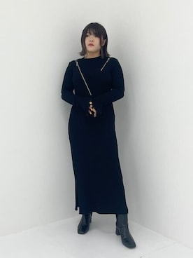 「UNITED TOKYO（ユナイテッドトウキョウ）のアイテム（その他アウター）」を使った、uthikariさん（レディース・152cm）の冬コーディネート