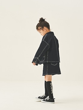 「Daddy Oh Daddy（ダディーオーダディー）のアイテム（ジャケット/アウター）」を使った、こどもの森e-shopさん（キッズ・110cm）の冬コーディネート