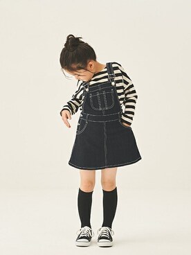 「Daddy Oh Daddy（ダディーオーダディー）のアイテム（トップス）」を使った、こどもの森e-shopさん（キッズ・110cm）の春コーディネート