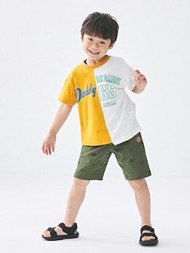 「Daddy Oh Daddy（ダディーオーダディー）のアイテム（トップス）」を使った、こどもの森e-shopさん（キッズ・110cm）の春コーディネート