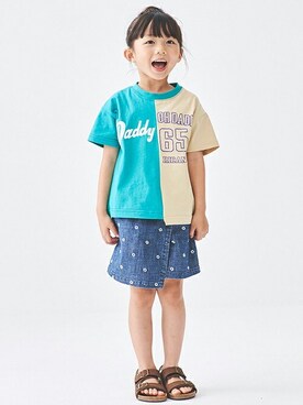 「Daddy Oh Daddy（ダディーオーダディー）のアイテム（トップス）」を使った、こどもの森e-shopさん（キッズ・110cm）の春コーディネート