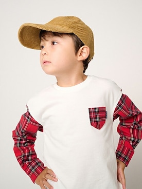 「Moujonjon（ムージョンジョン）のアイテム」を使った、こどもの森e-shopさん（キッズ・110cm）の秋コーディネート