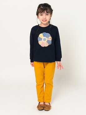 「アイテム（スウェット）」を使った、こどもの森e-shopさん（キッズ・110cm）の冬コーディネート