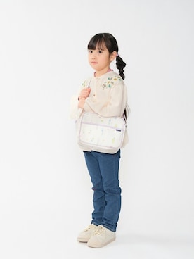 「Kids Foret（キッズフォーレ）のアイテム」を使った、こどもの森e-shopさん（キッズ・110cm）の春コーディネート