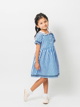 「アイテム（ワンピース）」を使った、こどもの森e-shopさん（キッズ・110cm）の夏コーディネート