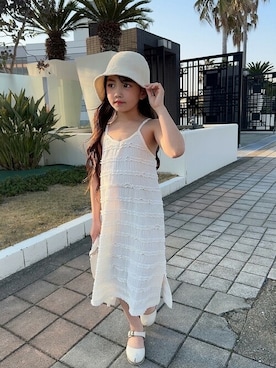「アイテム（ワンピース/ドレス）」を使った、こどもの森e-shopさん（キッズ・115cm）の夏コーディネート