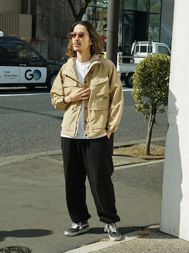 「アイテム（マウンテンパーカー）」を使った、UNIIT ZOZOTOWN店さん（メンズ・182cm）の冬コーディネート