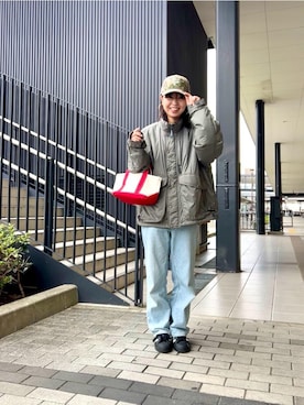 「L.L.Bean（エルエルビーン）のアイテム（その他アウター）」を使った、LLB桂川店さん（レディース・161cm）の秋コーディネート