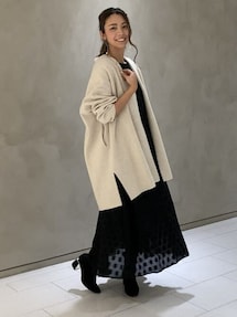 タグ付き♡アナイ ドット ジャガード テントラインワンピース ノースリーブ 36 タグ付き♡アナイ ドット ジャガード テントラインワンピース