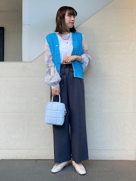 「FAEDA（ファエダ）のアイテム」を使った、大塚さん（レディース・164cm）の冬コーディネート