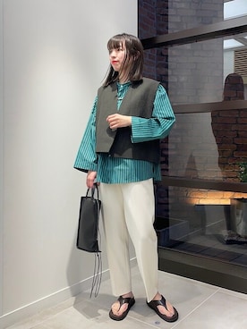 「FAEDA（ファエダ）のアイテム」を使った、大塚さん（レディース・164cm）の春コーディネート