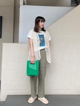 「FAEDA（ファエダ）のアイテム」を使った、大塚さん（レディース・164cm）の春コーディネート