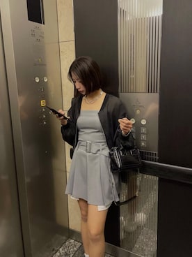 「SPIRALGIRL（スパイラルガール）のアイテム（ブルゾン）」を使った、MIRIさん（レディース・163cm）の夏コーディネート