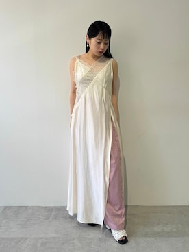 「LA BELLE ETUDE（ラベルエチュード）のアイテム（ワンピース/ドレス）」を使った、LA BELLE ETUDEさん（レディース・155cm）の夏コーディネート