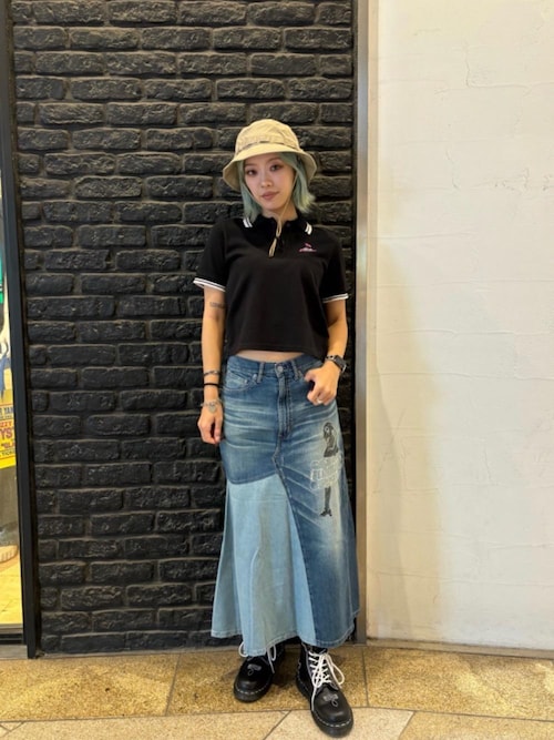 POISON CHERRY刺繍 ショート丈ポロシャツ HYSTERIC GLAMOUR（ヒステリックグラマー）の「POISON CHERRY