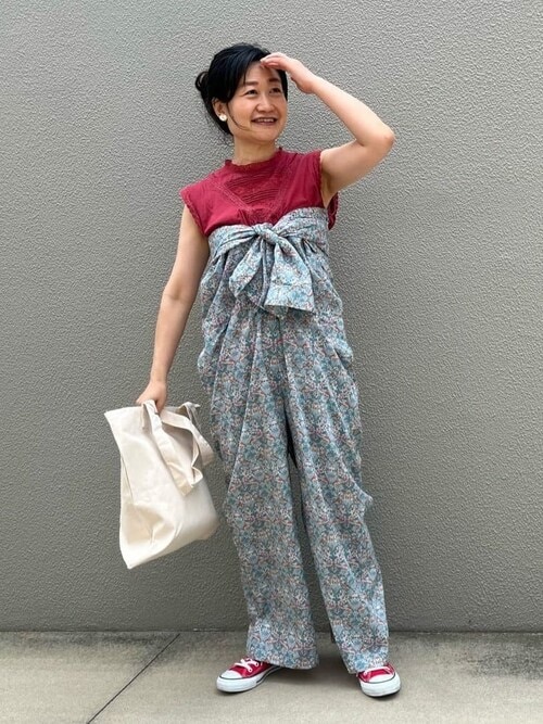 アデュートリステスリバティプリントオールインワン