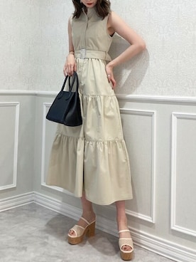 「dazzlin（ダズリン）のアイテム（サンダル）」を使った、marinさん（レディース・164cm）の春コーディネート