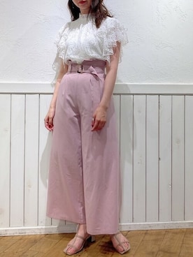 「dazzlin（ダズリン）のアイテム（サンダル）」を使った、marinさん（レディース・164cm）の春コーディネート