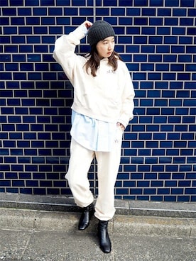 migitaさんの（SPORTY&RICH | スポーティアンドリッチ）を使ったコーディネート