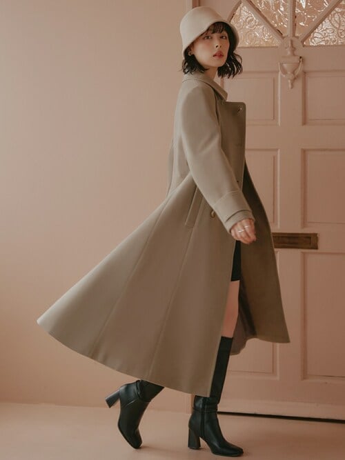 セール】2way ｜ 【ウール調/ウーリーストレッチ・ニットメルトン