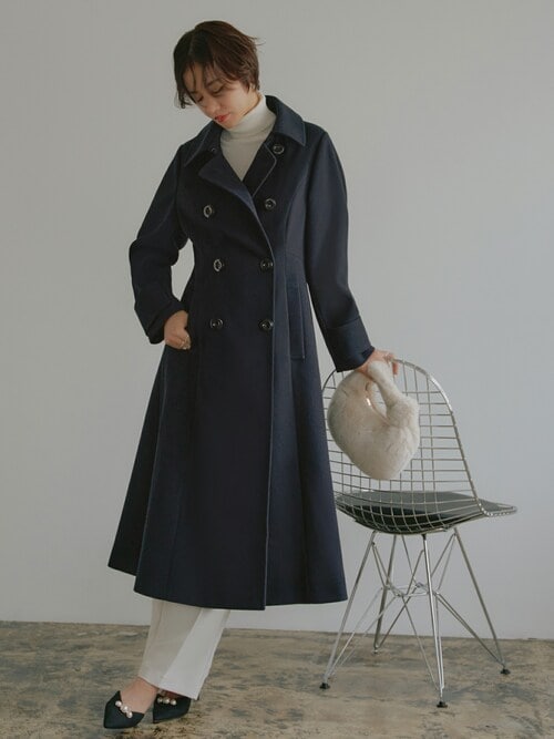 新品タグ付き　RUIRUE BOUTIQUE グレー チェスターコート 新品タグ付きRUIRUE BOUTIQUE グレー チェスターコート