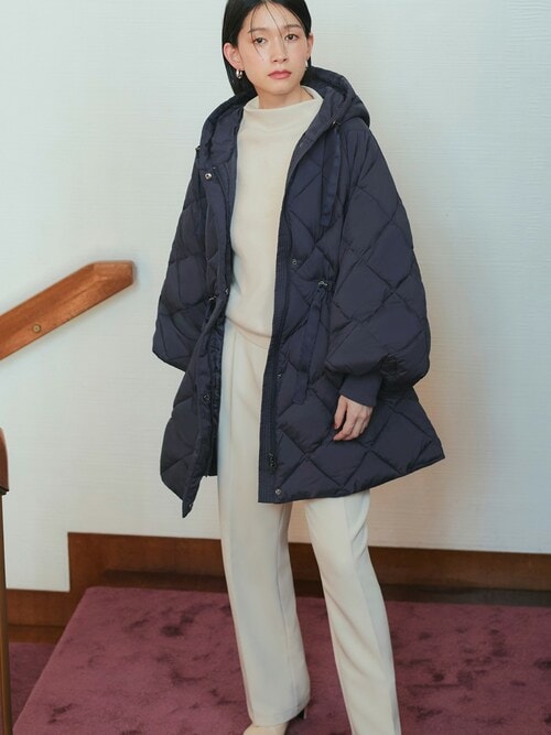 ファイバーライトサーモ・ボリュームスリーブキルティングコート
