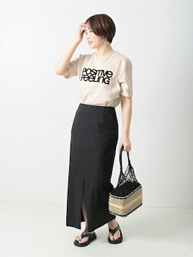 「MIXTA（ミクスタ）のアイテム」を使った、yasumotoさん（レディース・159cm）の春コーディネート