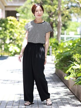 yasumotoさん（レディース・159cm）の夏コーディネート