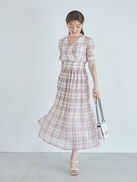 「tocco closet（トッコ　クローゼット）のアイテム（ワンピース/ドレス）」を使った、tocco closet_zozotownさん（レディース・163cm）の冬コーディネート