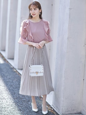 「tocco closet（トッコ　クローゼット）のアイテム」を使った、tocco closet_zozotownさん（レディース・162cm）の冬コーディネート