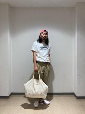 「BeanOutsider」｜「アイテム（キャップ）」を使った、unさん（メンズ・174cm）の夏コーディネート