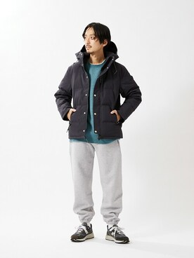 「JOURNAL STANDARD（ジャーナルスタンダード）のアイテム（ダウンジャケット/コート）」を使った、HIRANAKAさん（メンズ・174cm）の冬コーディネート