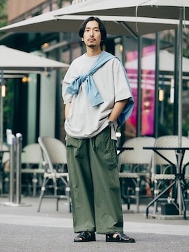 「SHELTECH（シェルテック）のアイテム」を使った、HIRANAKAさん（メンズ・174cm）の春コーディネート