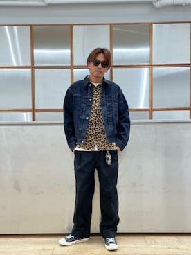 「シャツ 」｜「アイテム（ブルゾン）」を使った、京都くんさん（メンズ・172cm）の夏コーディネート