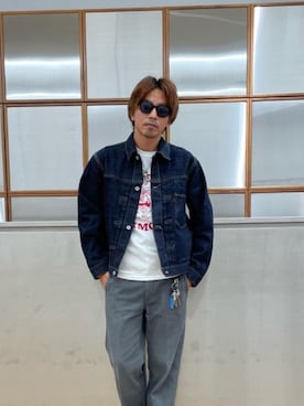 「Gジャン」｜「アイテム（ブルゾン）」を使った、京都くんさん（メンズ・172cm）の秋コーディネート
