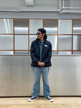 「HYSTERIC GLAMOUR（ヒステリックグラマー）のアイテム（ナイロンジャケット）」を使った、京都くんさん（メンズ・172cm）の秋コーディネート