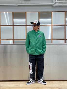 「HYSTERIC GLAMOUR（ヒステリックグラマー）のアイテム（ナイロンジャケット）」を使った、京都くんさん（メンズ・172cm）の秋コーディネート