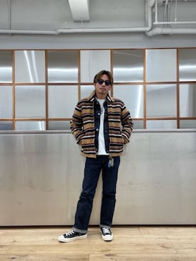 「秋コーデ」｜「アイテム（その他アウター）」を使った、京都くんさん（メンズ・172cm）の冬コーディネート