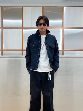 「アイテム（ジャケット/アウター）」を使った、京都くんさん（メンズ・172cm）の夏コーディネート