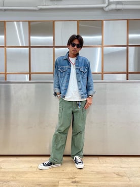 「アイテム（ジャケット/アウター）」を使った、京都くんさん（メンズ・172cm）の夏コーディネート